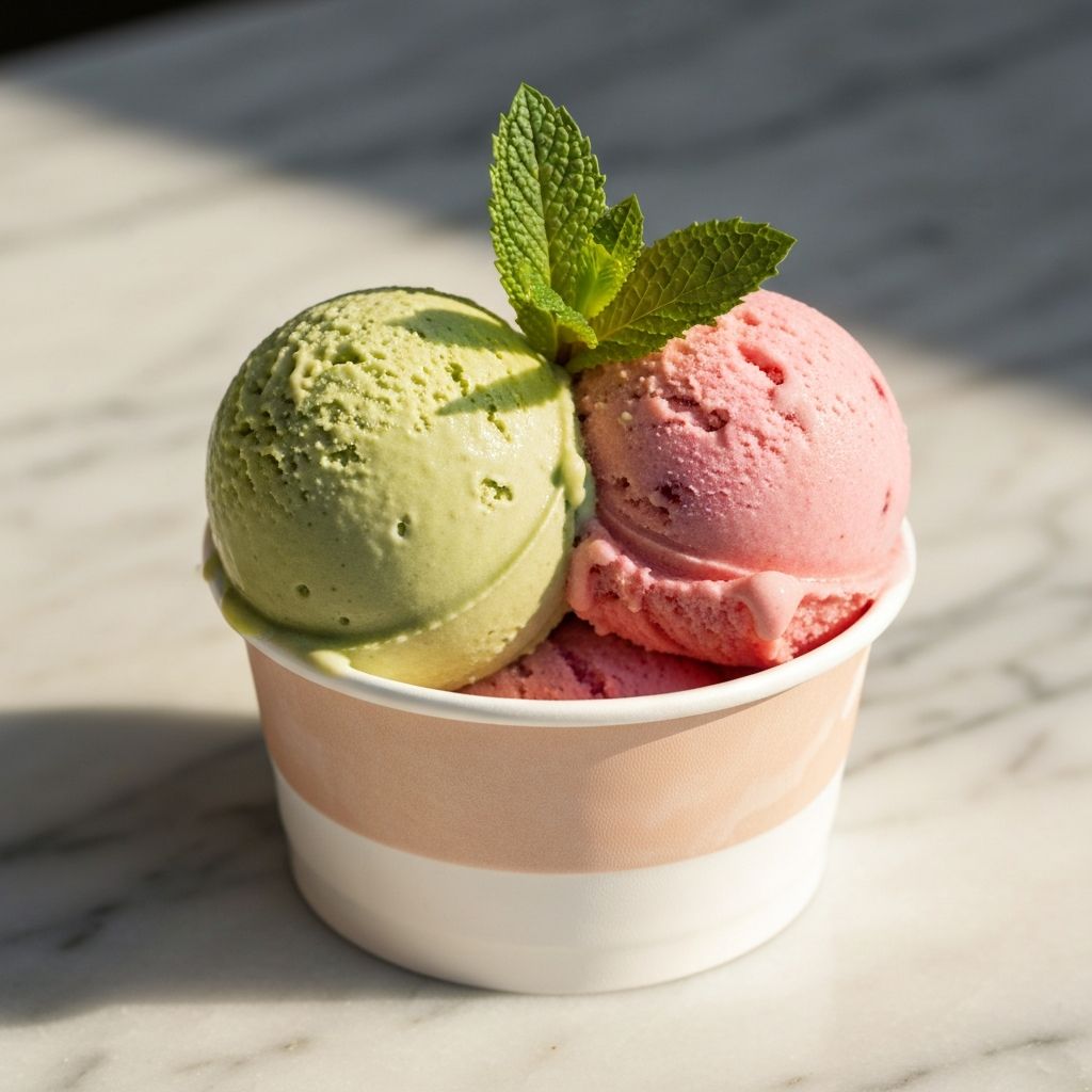 Frisches Gelato im Eiscafé Venezia Hirschau